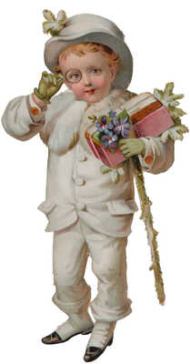 Маленький лорд. Миниатюра книжная и альбомная. Зап. Европа, конец XIX в.